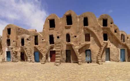 Ghorfas Complex, Ksar Medenine, Tunisia
