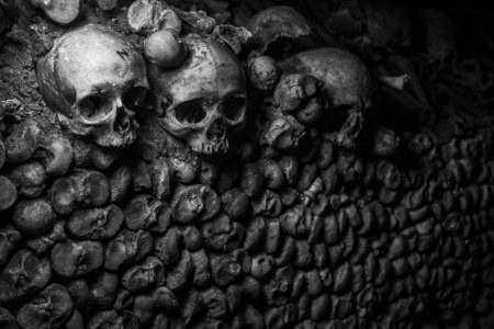 Catacombes de Paris, France. 